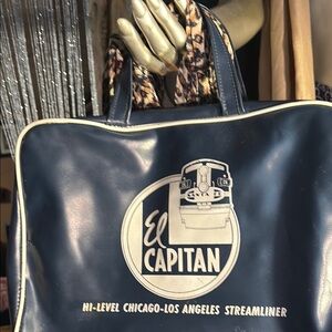 Vintage Santa Fe toiletry Travel Tote Bag